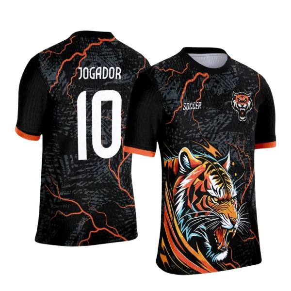 Interclasse 2025: Arte Vetor de Camiseta Escolar com Estilo Tigre