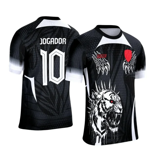 Interclasse 2025: Arte Vetor de Camiseta Escolar com Estilo Tigre