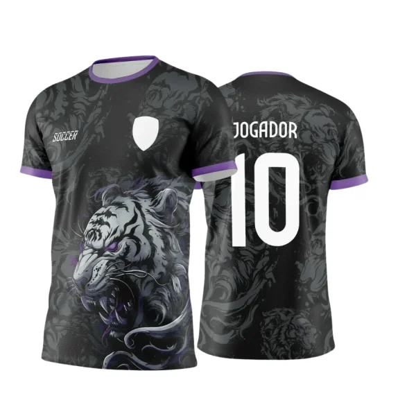 Interclasse 2025: Arte Vetor de Camiseta Escolar com Estilo Tigre