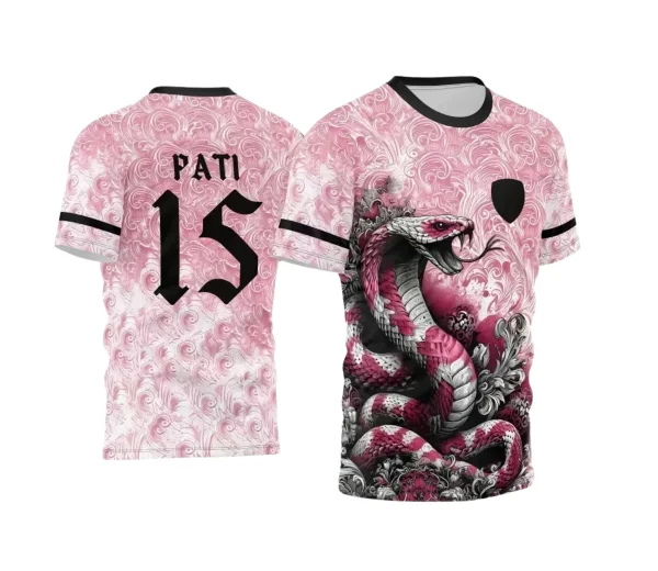 Interclasse 2025: Arte de Camiseta Escolar com Estilo Cobra