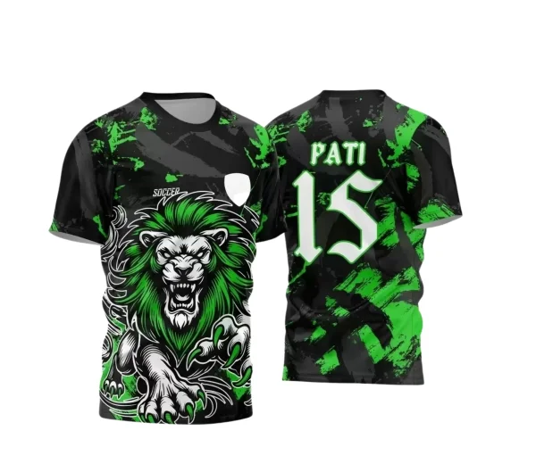 Interclasse 2025: Arte de Camiseta Escolar com Estilo Leão