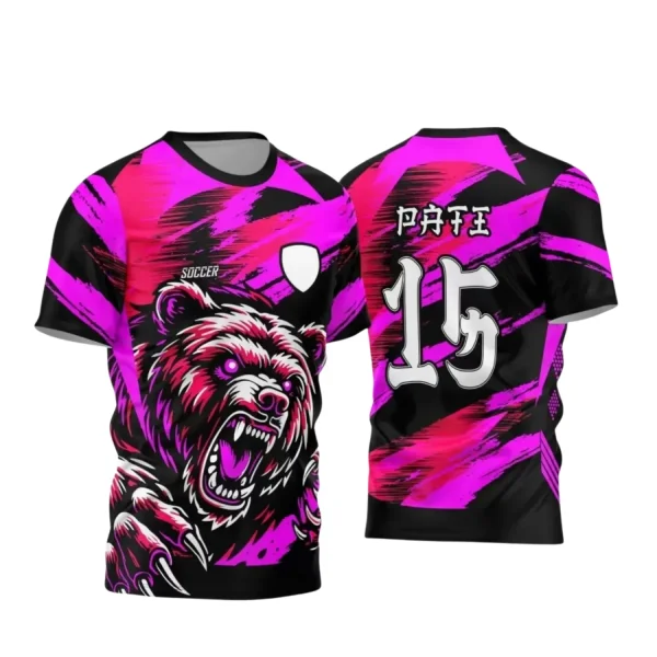 Interclasse 2025: Arte de Camiseta Escolar com Estilo Urso