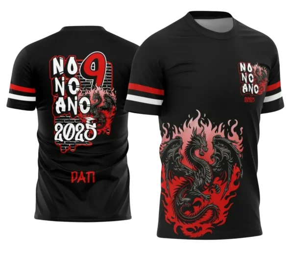 Camiseta Nono Ano Tema Dragão | Doces Desenhos