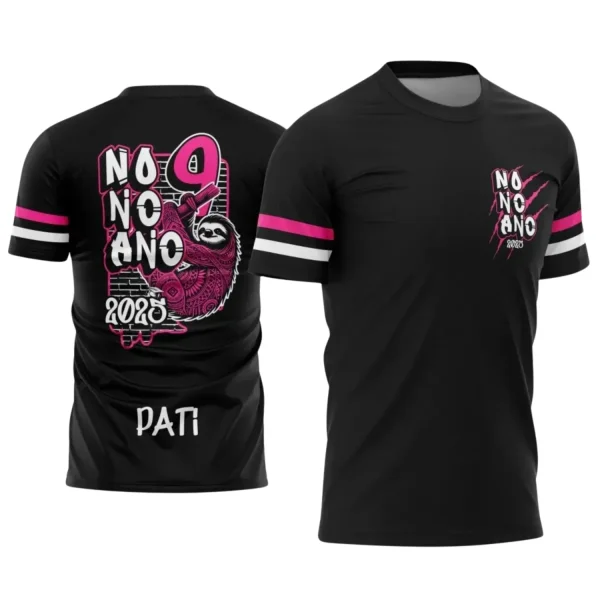 Nono Ano Bicho Preguiça: Estampa Camiseta Escolar 2025
