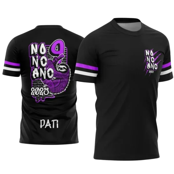 Nono Ano Bicho Preguiça: Estampa Camiseta Escolar 2025