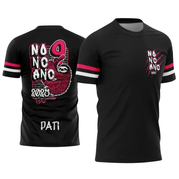 Nono Ano Bicho Preguiça: Estampa Camiseta Escolar 2025