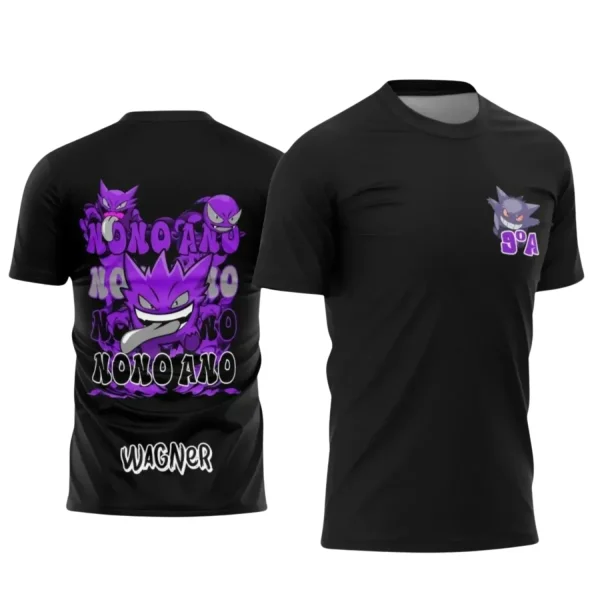 Nono Ano Gengar – Estampa Vetor para Camiseta Escolar