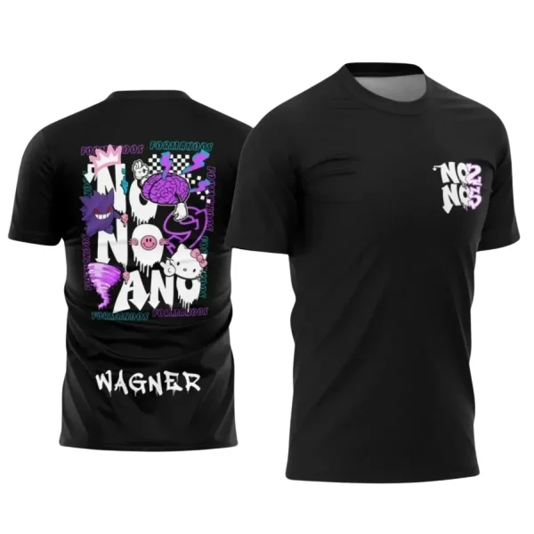 Nono Ano Gengar – Estampa Vetor para Camiseta Escolar
