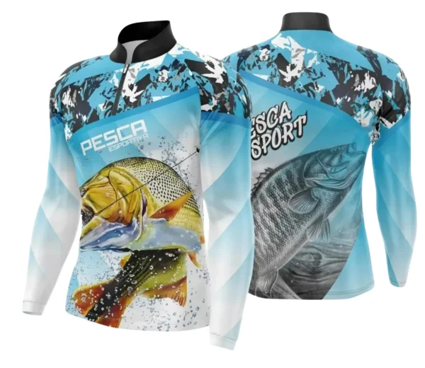Camiseta de Pesca Esportiva – Templates Prontos