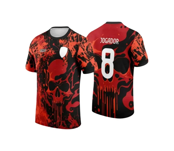 Template Camisa InterClasse 2024 Caveira Vermelha