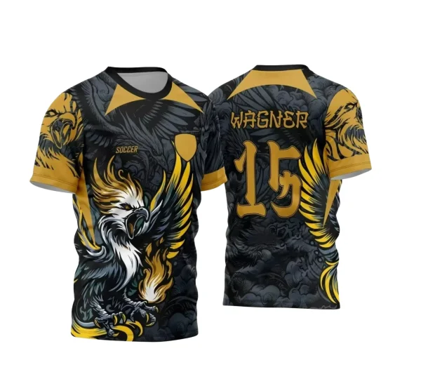 Template Camisa Interclasse  2024  Fênix Dourada