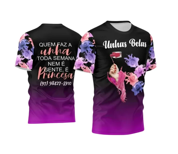 Template Camisa Profissão - Manicure 2024