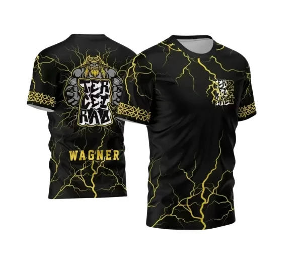 Template Camisa  Terceirão 2024  Zeus Furioso e Raios Amarelos 
