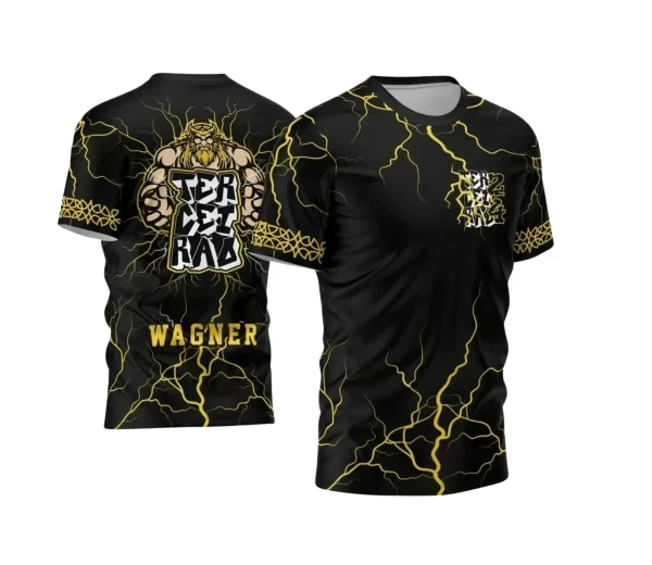 Template Camisa Terceirão 2024 Zeus Furioso e Raios Amarelos