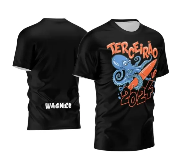 Template Camisa Terceirão Polvo 2024 Novo Estilo