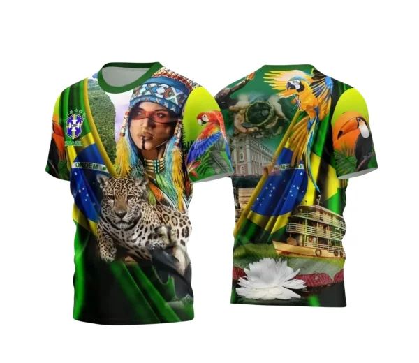 Template Estampa Camisa Amazonas - Amazônia 2024