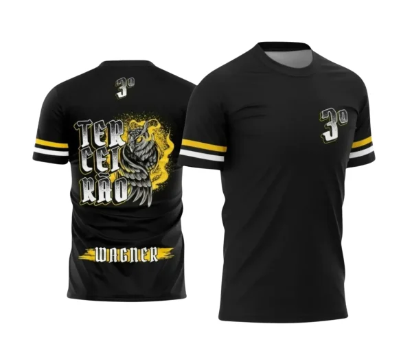 Uniforme Escolar: Estilo Coruja Terceirão 2025 em Vetor