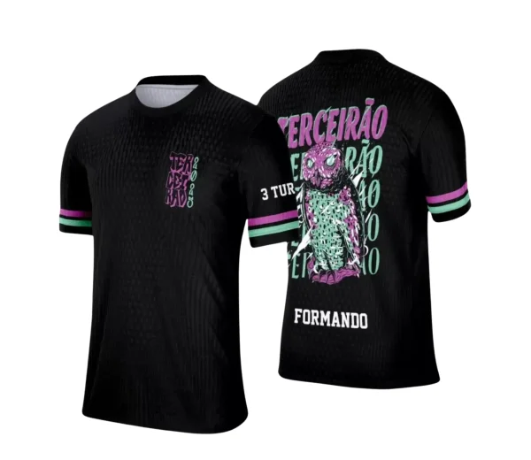 Uniforme Escolar: Estilo Coruja Terceirão 2025 em Vetor