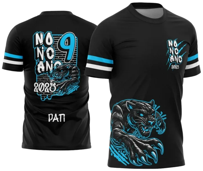 Uniforme Escolar 2025 com Estampa Pantera do 9º Ano