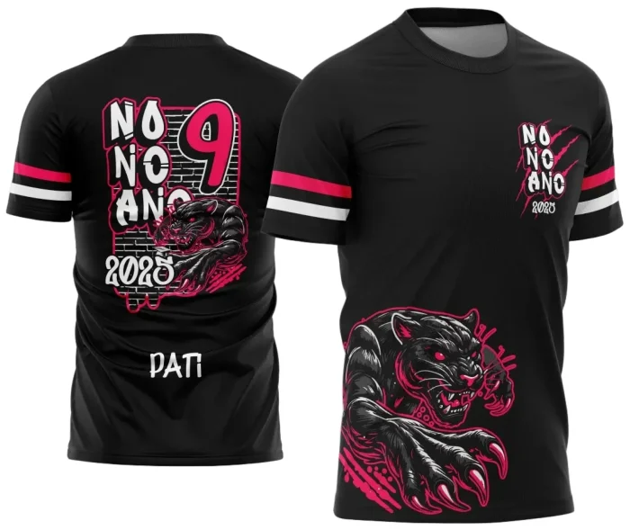 Uniforme Escolar 2025 com Estampa Pantera do 9º Ano