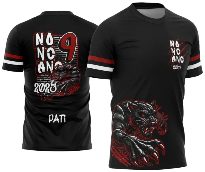 Uniforme Escolar 2025 com Estampa Pantera do 9º Ano