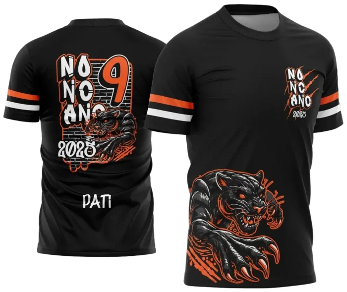 Uniforme Escolar 2025 com Estampa Pantera do 9º Ano