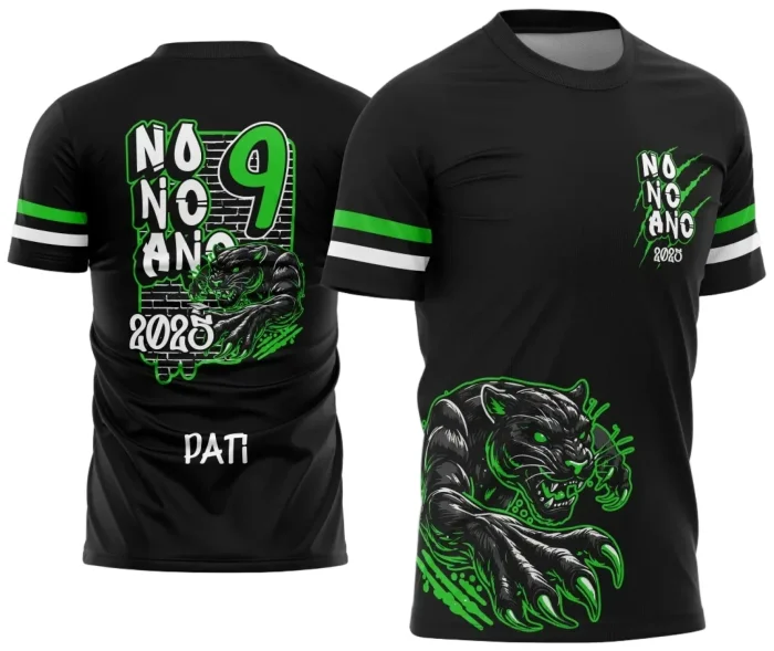 Uniforme Escolar 2025 com Estampa Pantera do 9º Ano