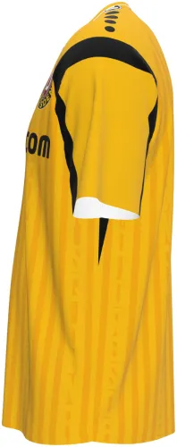 Camisa titular do Dynamo Dresden 2026 - 2027 amarela com ombro preto, frente e costas