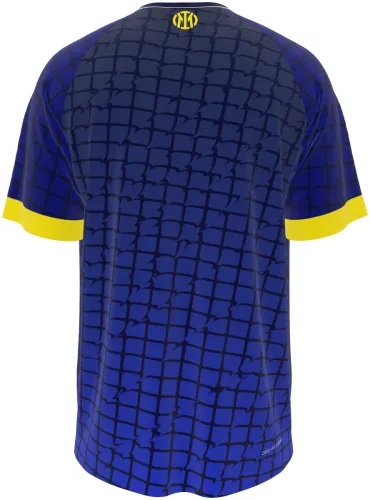 Camisa conceito do Inter de Milão 2026 azul-marinho com uma caveira no peito, frente e costas
