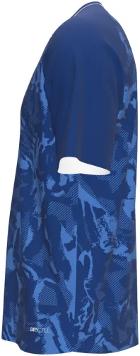 Camisa de pré-jogo do Paraguai 2026 azul-marinho com pintas de onça, frente e costas