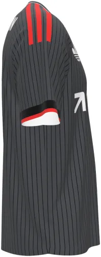 Camisa visitante do Union Berlin 2026 - 2027 cinza-escura com listras finas, frente e costas